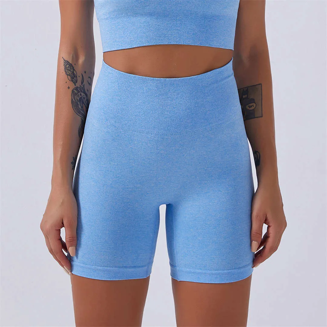 Seamless Sport Wear Women Crop Top T-shirt Bra Legging Shorts Sportsuit Workout Outfit Fitness Wear Yoga Gym Wear A012BTP