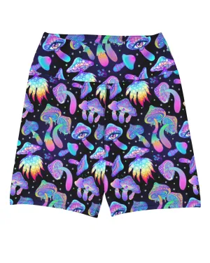 Shroomin Black Yoga Shorts