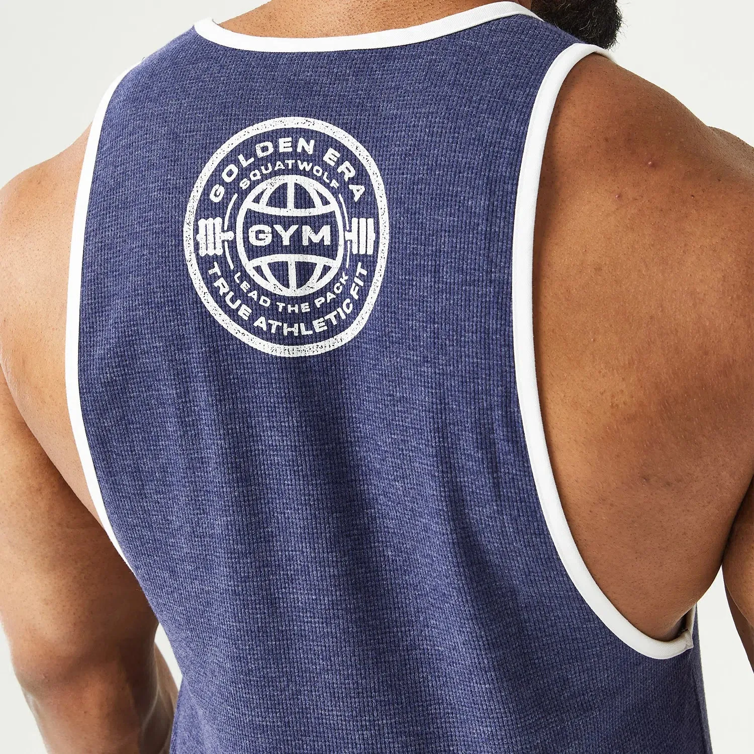 SQUATWOLF Men's Golden Era Waffle Tank