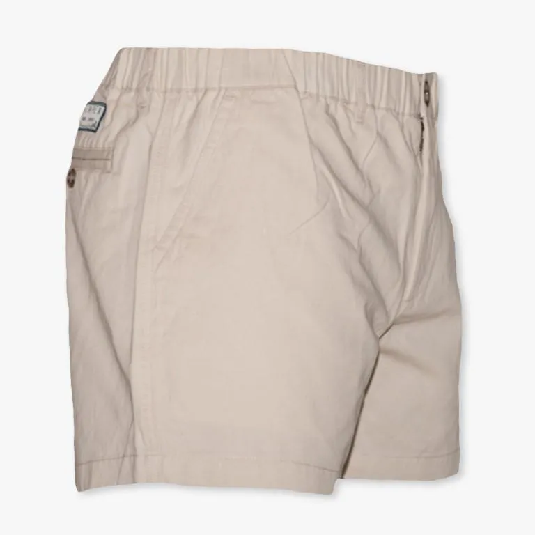 Stone Khaki 4” Stretch Shorts