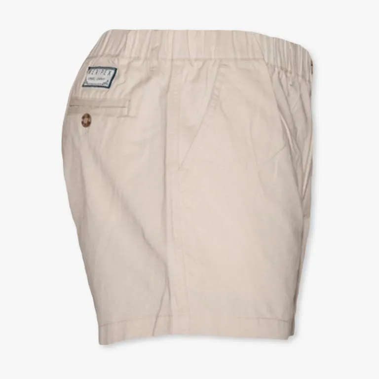 Stone Khaki 4” Stretch Shorts