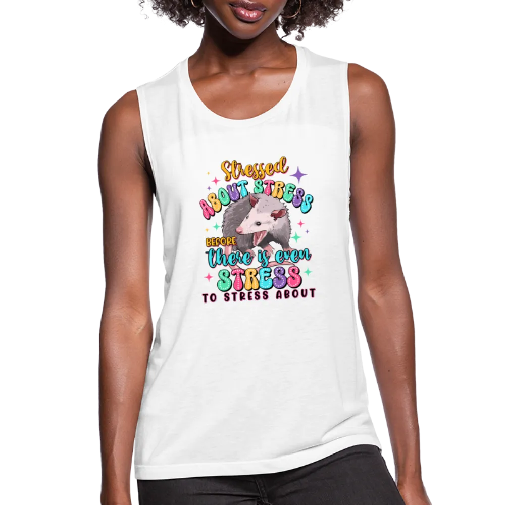 Stressed Opossum Women's Flowy Muscle Tank