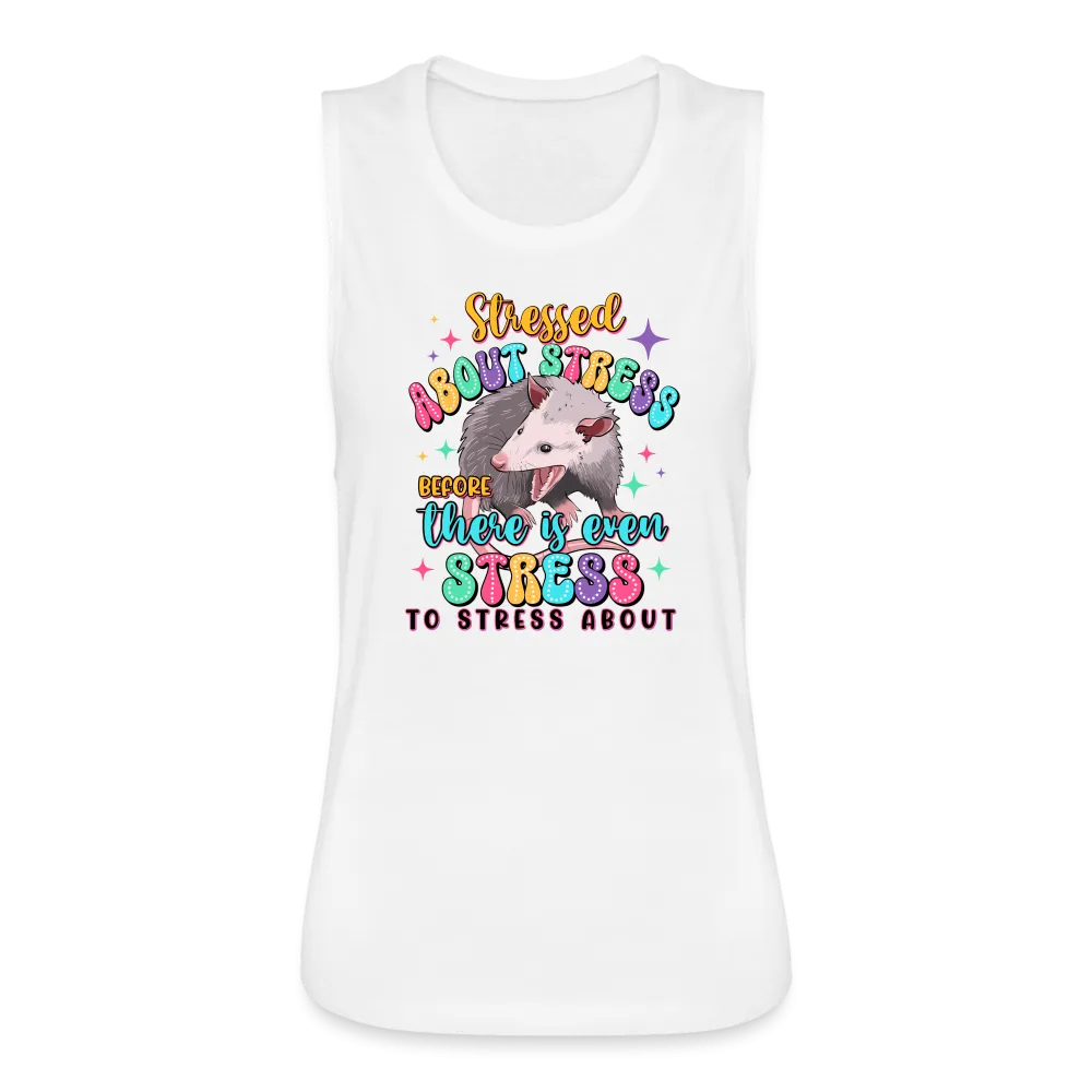 Stressed Opossum Women's Flowy Muscle Tank