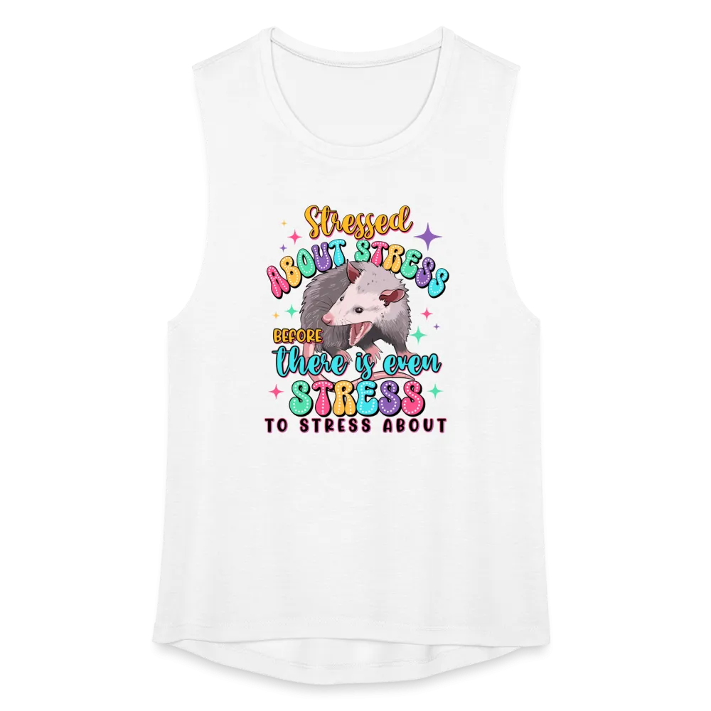 Stressed Opossum Women's Flowy Muscle Tank