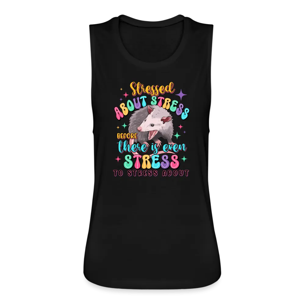 Stressed Opossum Women's Flowy Muscle Tank