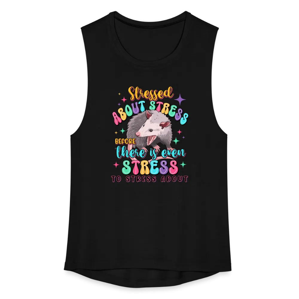 Stressed Opossum Women's Flowy Muscle Tank