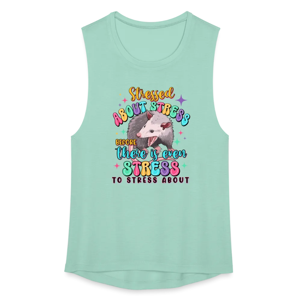 Stressed Opossum Women's Flowy Muscle Tank