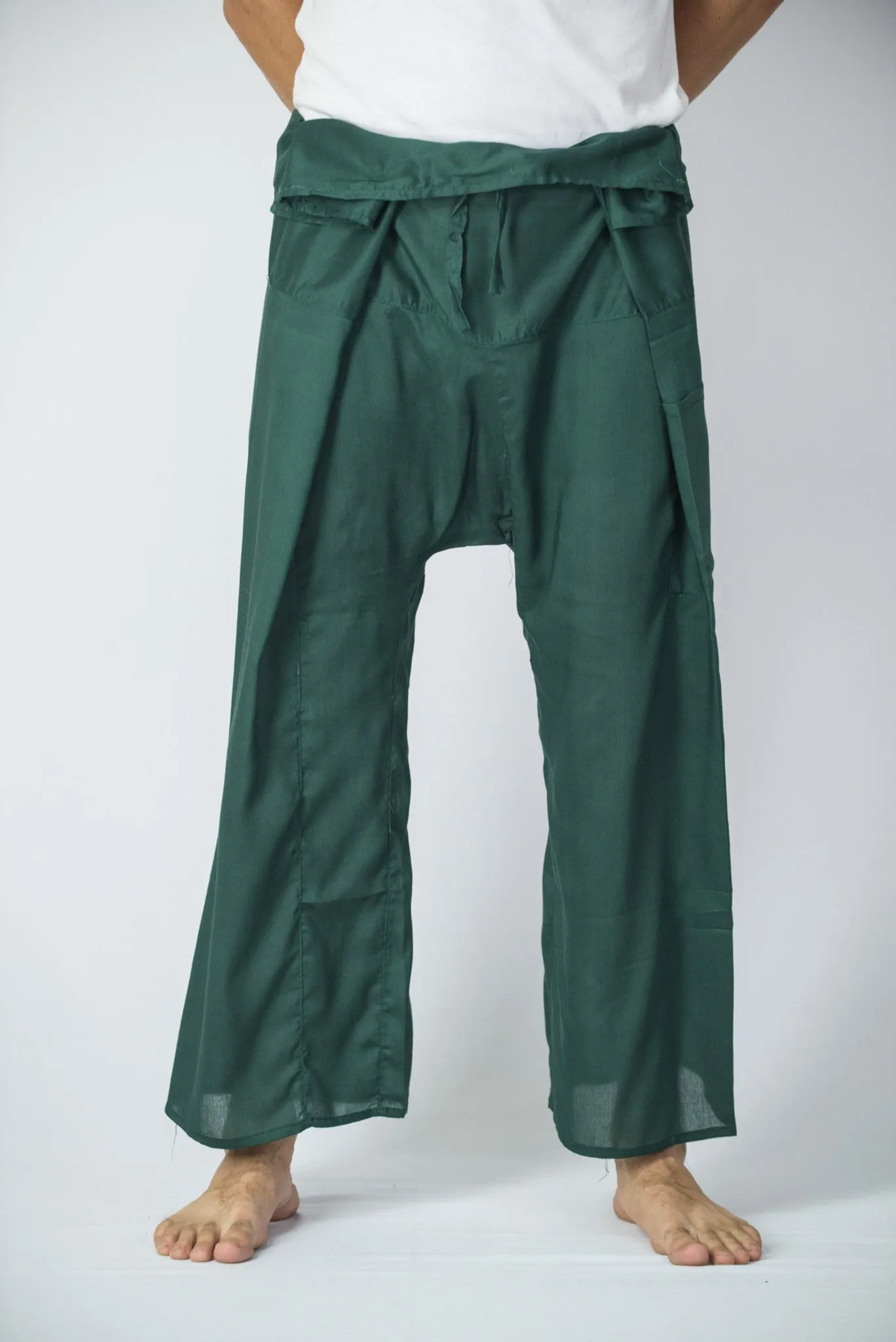 Thai Fisherman Yoga Massage Pants Green