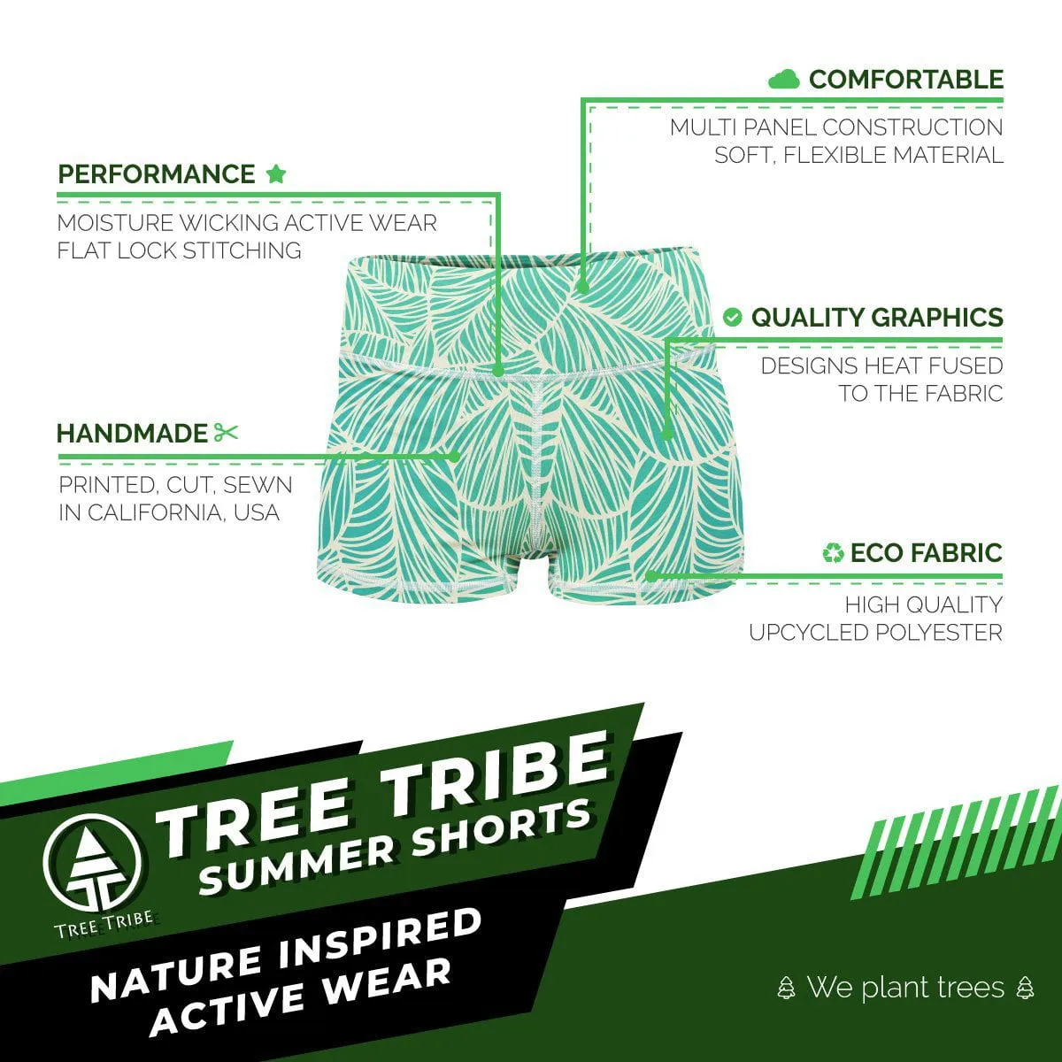 Vitamin Leaf Yoga Shorts