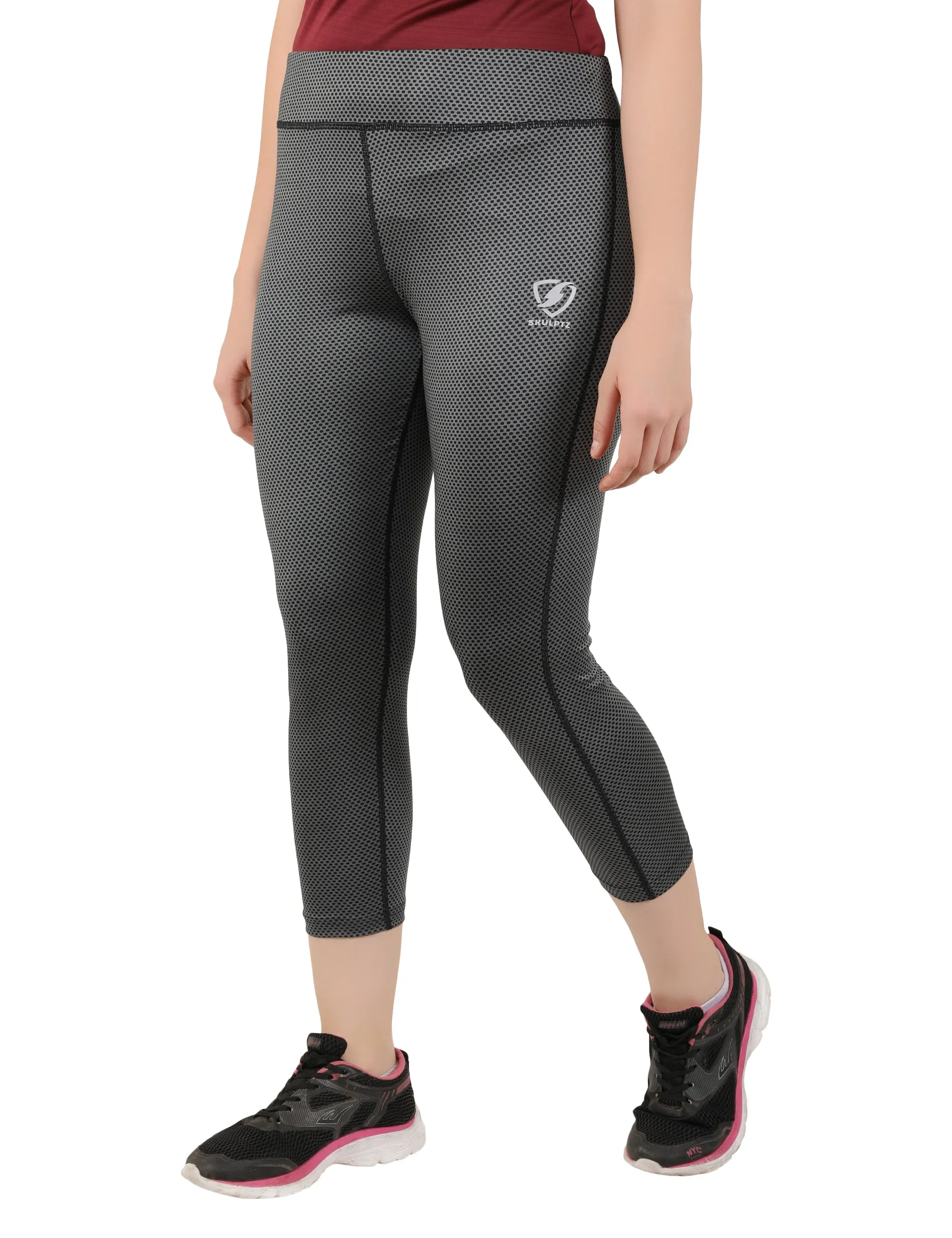 Womens Misee 3/4 Tights Grey