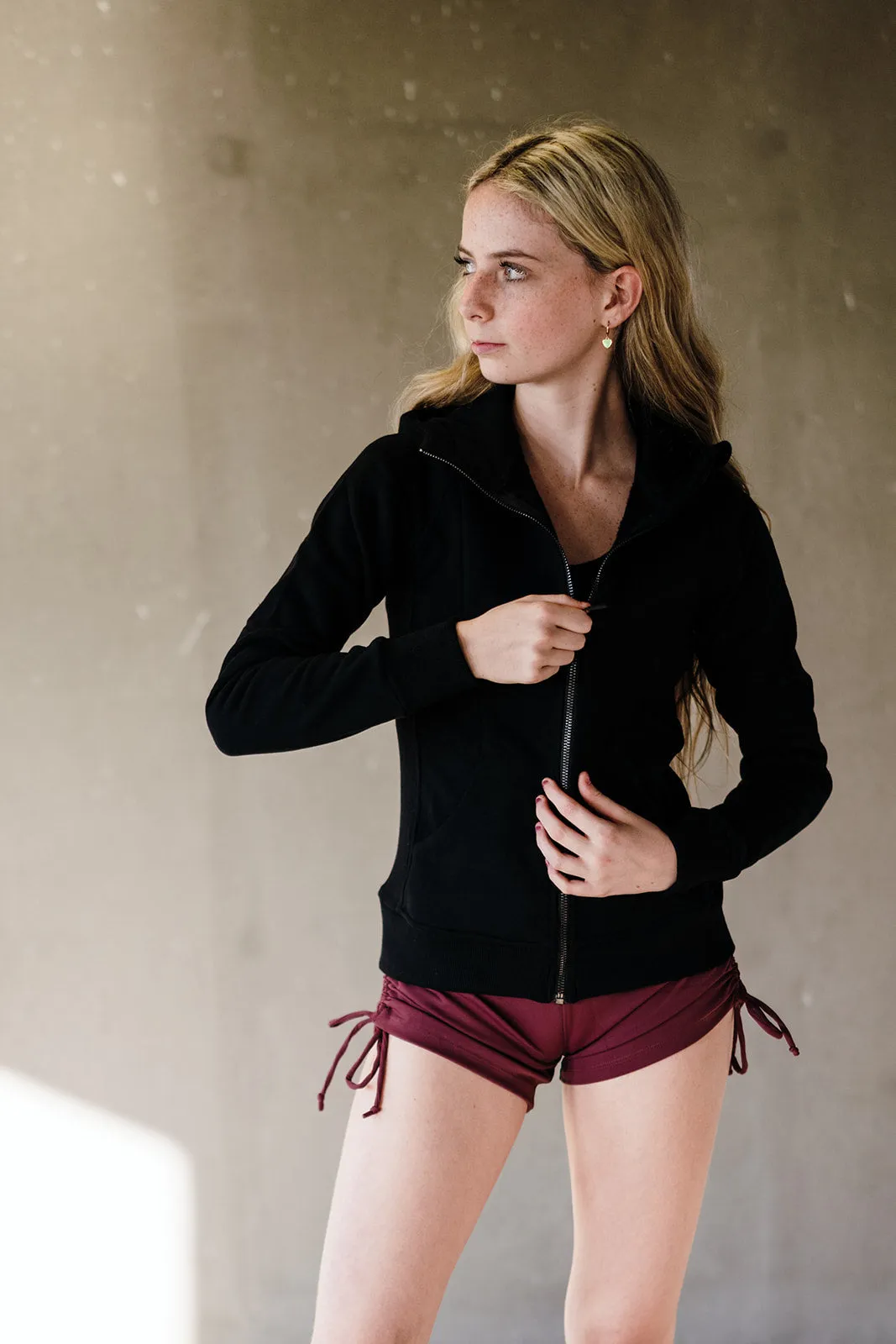 Youth Burgundy Urban String Shorts