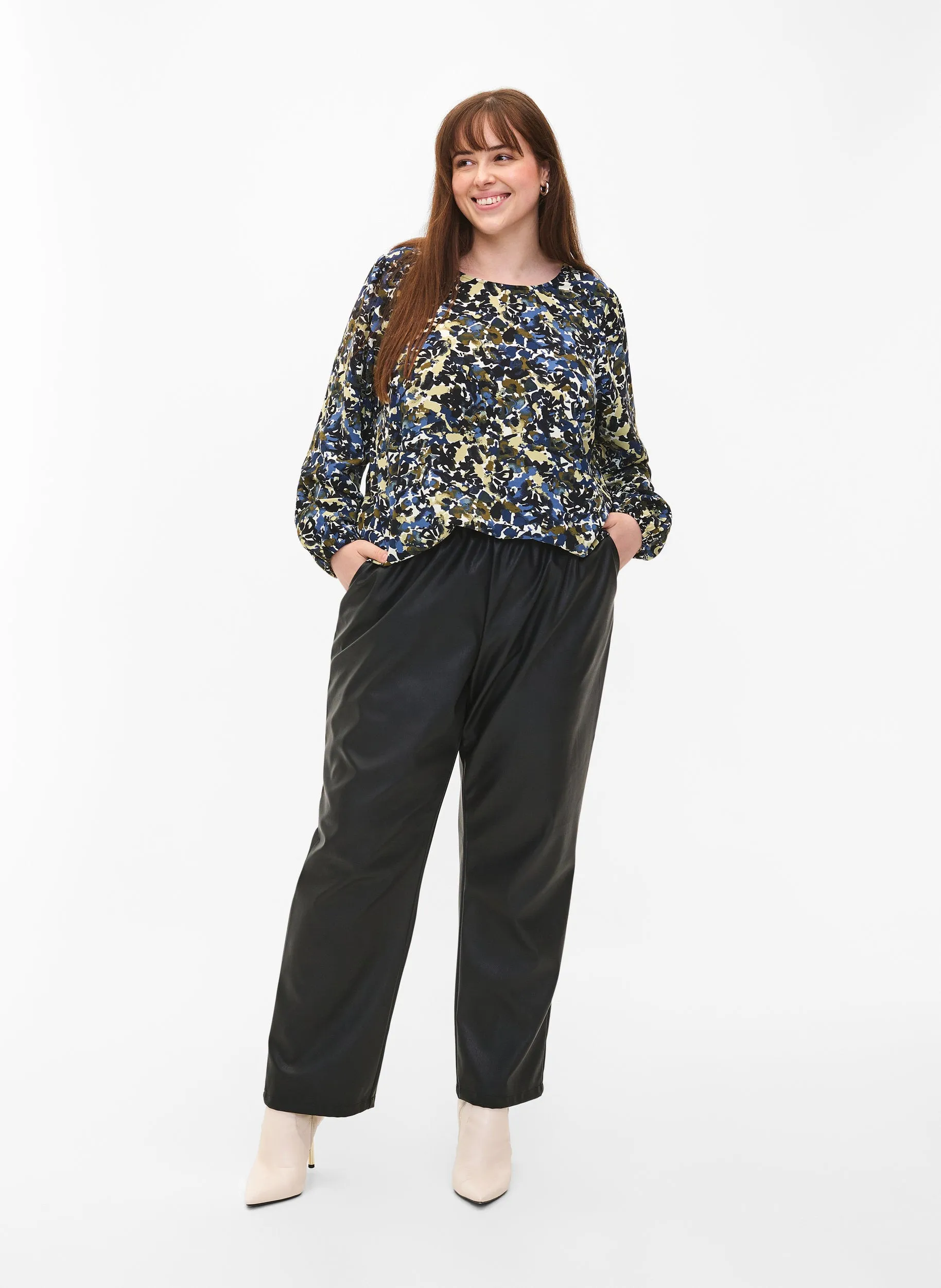 Zizzi Fikka Abstract Blouse