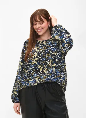 Zizzi Fikka Abstract Blouse